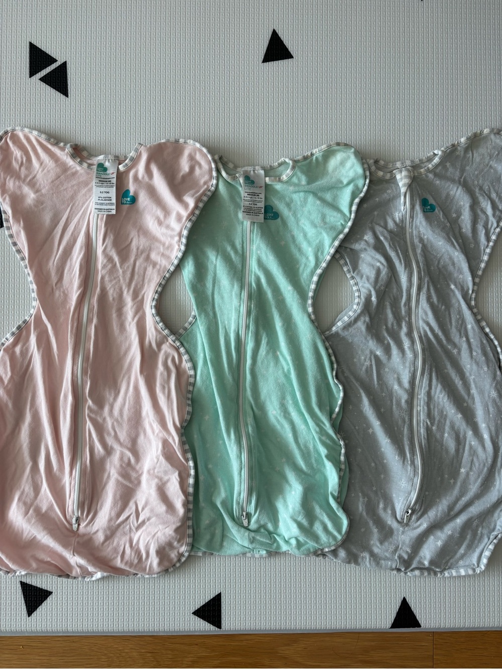 Love to Dream Swaddle UP Set of 3 – Size M – 0.2 TOG